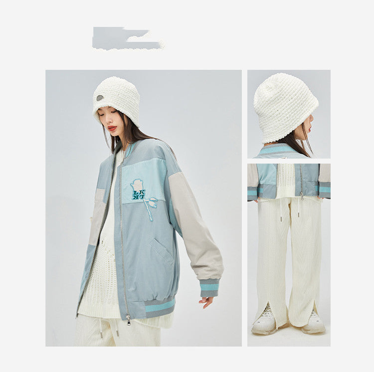 Couples' National Trendy Jackets With Contrast Color Stitching - Bellarte Enchanté Couples' National Trendy Jackets With Contrast Color Stitching